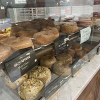 Middle row was vegan!  at Dough Doughnuts - Rockefeller in New York City