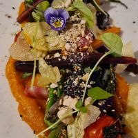 Delicious combination of several vegetablea at Castillo De Monda in Monda
