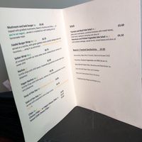 Takeaway menu  at Beanos in Folkestone