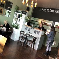 Inside of eatery at Beanos in Folkestone