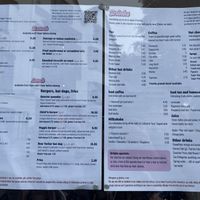 Menu 25/05/2024  at The Cheeky Vegan in Exeter