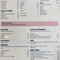 Drinks menu (Feb 2025)  at The Cheeky Vegan in Exeter