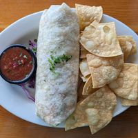 Vegan Mushroom Burrito at Everybody's Brewing in White Salmon