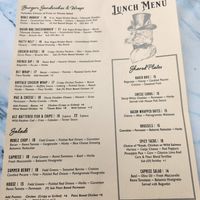 Menu - vegan options are listed with V. at The Noble Fox  in Silverton