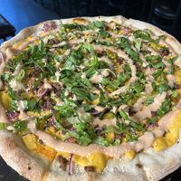 Cheeseburger pizza   at Johnny Rads in Baltimore