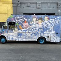 Truck outside of Flying Embers  at West Side Banh Mi in Los Angeles