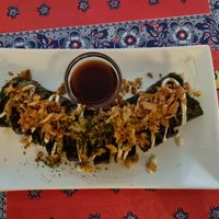 Dragon sushi roll at TerraZen Centre in Amsterdam