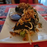 Dragon sushi roll at TerraZen Centre in Amsterdam