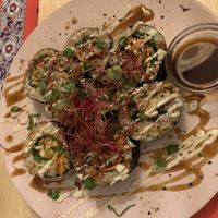 Shingen Sushi- very fatty- no flavour but fat- very expensive  at TerraZen Centre in Amsterdam