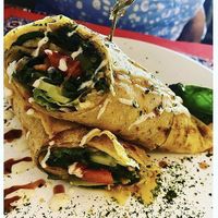 Roti wrap at TerraZen Centre in Amsterdam