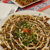 Yakisoba and okonomiyaki at TerraZen Centre in Amsterdam