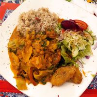 Jamaican plate at TerraZen Centre in Amsterdam