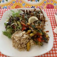 Vegan court with meatlike ingridients  at TerraZen Centre in Amsterdam