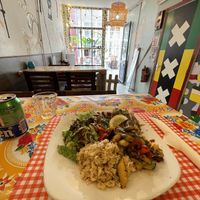 Part of the restaurant   at TerraZen Centre in Amsterdam