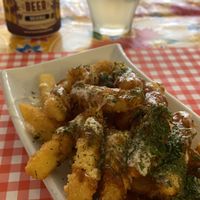 The house fries, absolutely delicious   at TerraZen Centre in Amsterdam