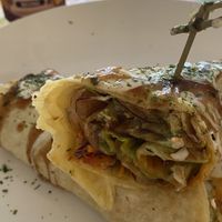 Crispy roti wrap, filling and delicious   at TerraZen Centre in Amsterdam