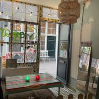 The cafe  at TerraZen Centre in Amsterdam