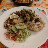 Vegan plate at TerraZen Centre in Amsterdam