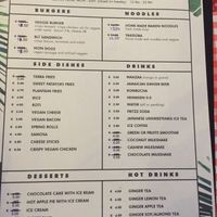 The drinks menu as of Oct 22 at TerraZen Centre in Amsterdam