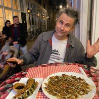 Happy me and our meal at TerraZen Centre in Amsterdam