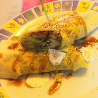 Lovely chicken wrap  at TerraZen Centre in Amsterdam