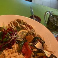 vegan plate at TerraZen Centre in Amsterdam