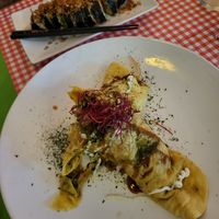 Crispy roti wrap at TerraZen Centre in Amsterdam