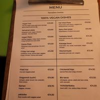 Menu 03/2024 at TerraZen Centre in Amsterdam