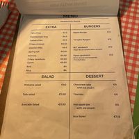 Menu 29/03/24 (2/3)  at TerraZen Centre in Amsterdam