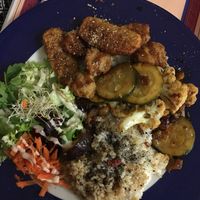 vegan plate at TerraZen Centre in Amsterdam