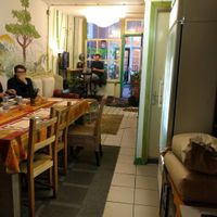 At counter looking towards street entrance at TerraZen Centre in Amsterdam