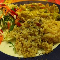 vegan plate at TerraZen Centre in Amsterdam