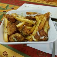 chick'n and chips at TerraZen Centre in Amsterdam