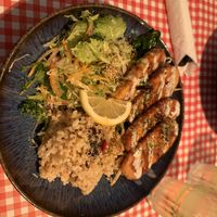 Tonkatsu bowl - the tempeh was divine!  at TerraZen Centre in Amsterdam