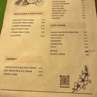 Menu 3  at TerraZen Centre in Amsterdam