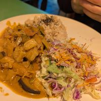 Jamaican Plate (lacking plantain) at TerraZen Centre in Amsterdam