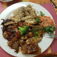 Vegan plate at TerraZen Centre in Amsterdam