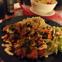 Vegan plate at TerraZen Centre in Amsterdam