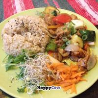 Sweet & sour vegan chicken at TerraZen Centre in Amsterdam