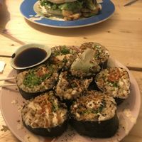 Sushi roll at TerraZen Centre in Amsterdam