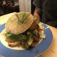 Burger at TerraZen Centre in Amsterdam