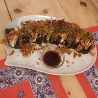 Crunchy dragon roll at TerraZen Centre in Amsterdam