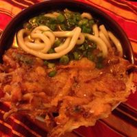 Udon with tempura at TerraZen Centre in Amsterdam