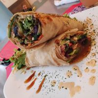 Crispy Roti Wrap. Just awesome! at TerraZen Centre in Amsterdam