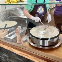Watch your crêpes being made!  at Cup & Crêpe in Everett