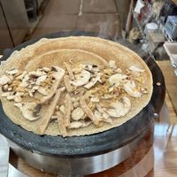 The Cabin w/added Gardein chick’n (before the cheese)  at Cup & Crêpe in Everett