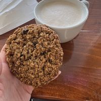 Vegan cookies and lattes!  at Cup & Crêpe in Everett