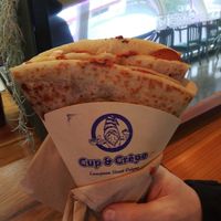 Pizza crepe at Cup & Crêpe in Everett