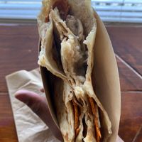 Toadstool with pepperoni   at Cup & Crêpe in Everett