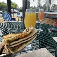 Vegan sappho 💖 and mimosas   at Cup & Crêpe in Everett